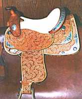 Silver mounted saddle